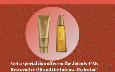 Get yourself a very special duo offer of Joico’s K-Pak Restorative Oil and Intense Hydrator! This is the perfect duo for…