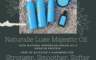 Naturally Luxe Majestic Oil products use 100% natural morrocan argan oil and keratin proteins. Leaving you with silky so…