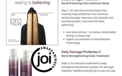 Happy anniversary to Joico’s award winning bond builder #DEFYDAMAGE we carry both the at home treatments and pro series …