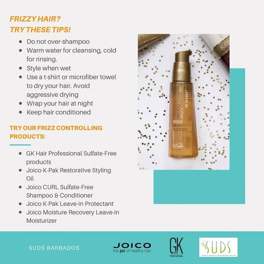 Here are some tips for frizz care at home. The products recommended are available from re-opening. Don’t lose to the fri…