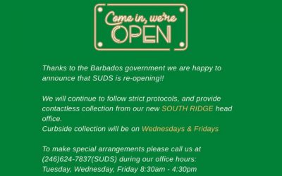 Happy weekend everyone! We are happy to announce that starting next week, SUDS will be officially re-opening for contact…