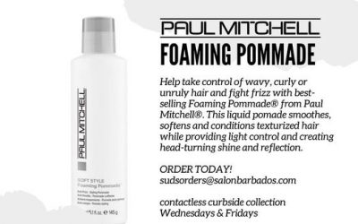 Tame frizz and style curls with Paul Mitchell’s styling pommade….