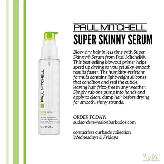 Try our best selling super skinny serum by Paul Mitchell! This orange, apple & bergamot scented product is ideal for fri…