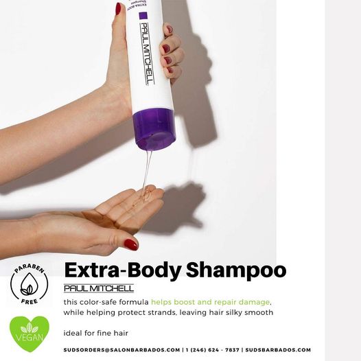 This Extra-Body Shampoo by @paulmitchell gently cleanses the hair, while adding thickness and volume….