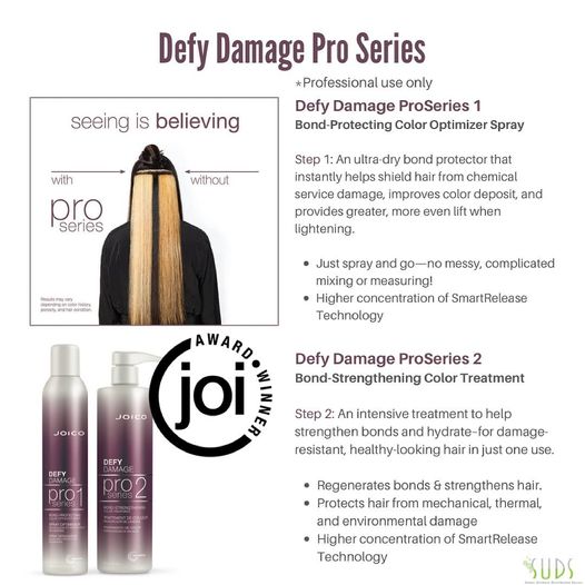 Get the best quality for your Salon with #defydamage pro series. This award winning bond builder will leave your clients…